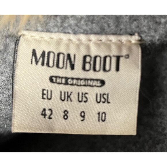 Moon Boot The Original Women's Monaco WP-2 Faux Fur Boots Navy US 9 - Picture 15 of 16